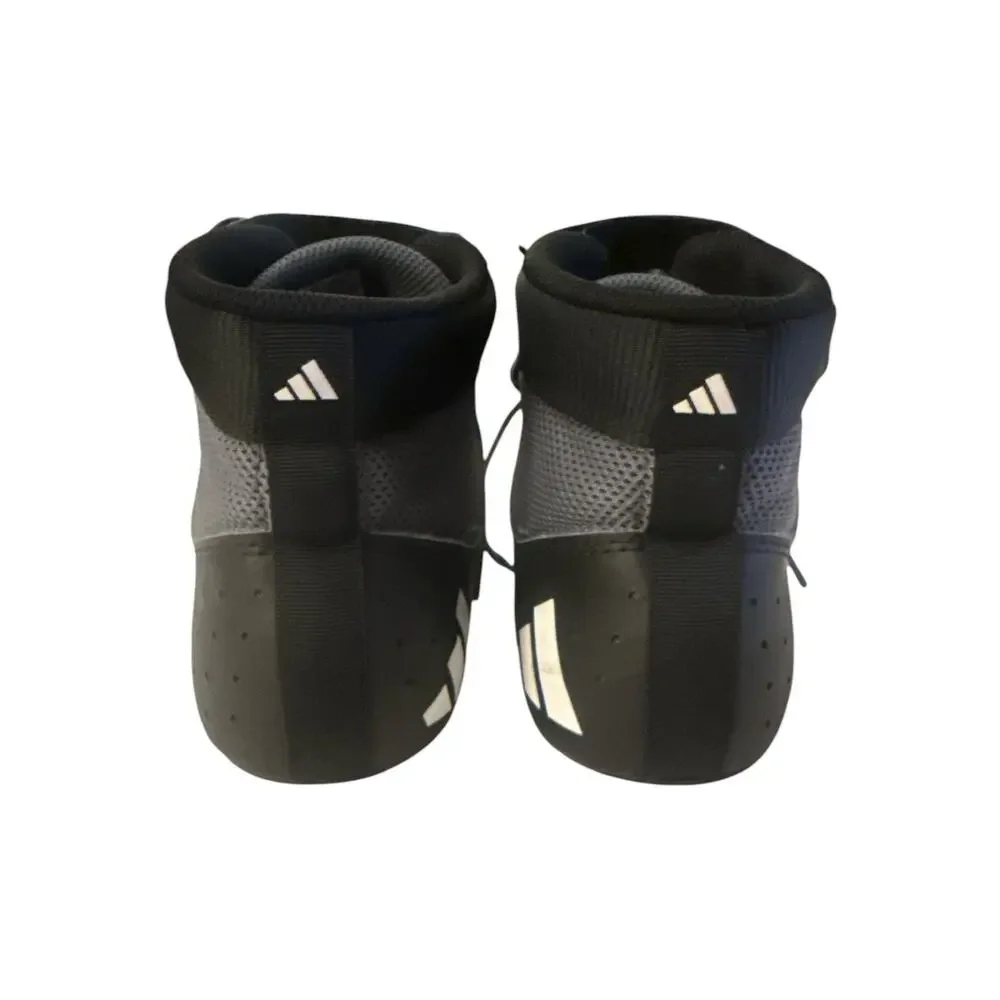 Adidas Mat Hog 2.0 Wrestling Shoes Black Gray White FZ5391 Size 7